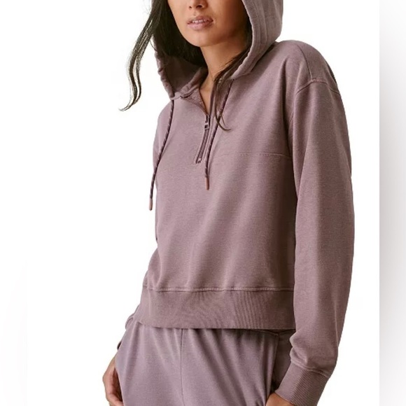 Women's Hibernate Half-Zip Hoodie Top Size Medium & X-Small Color Flint - Picture 1 of 6